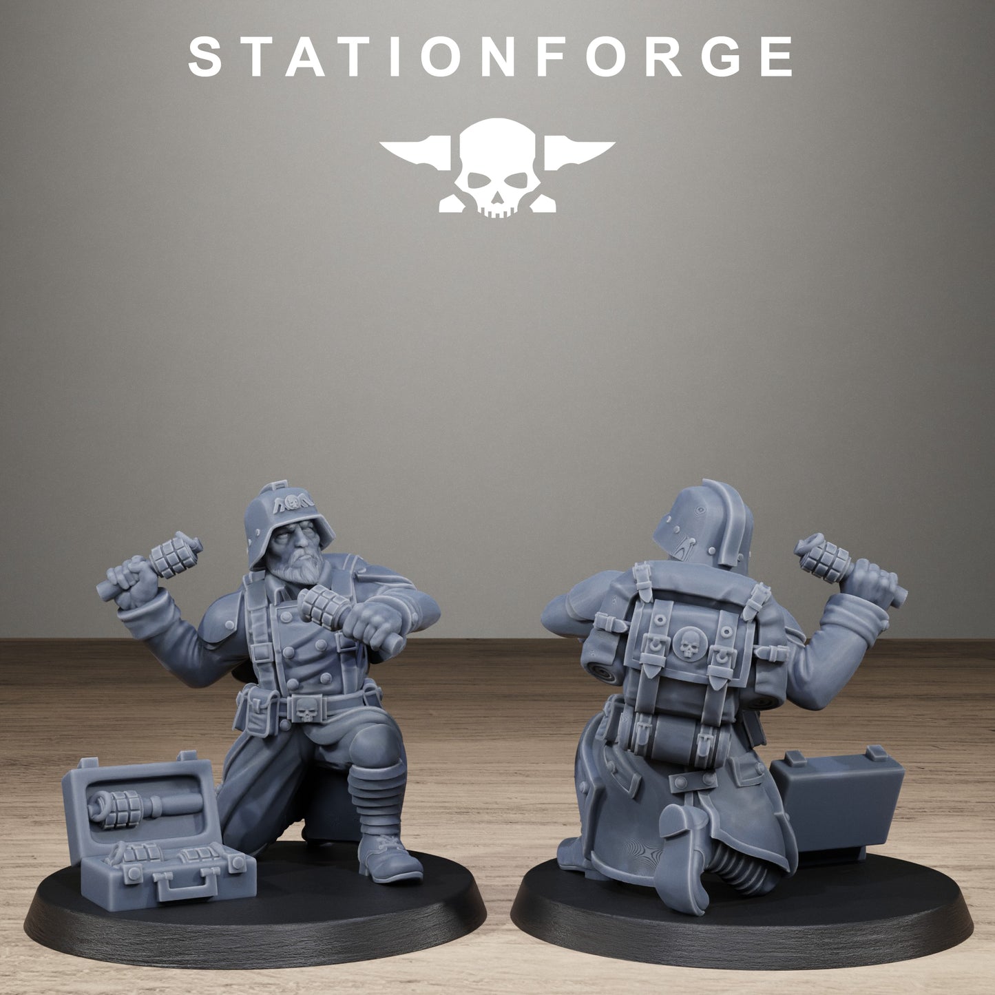 GrimGuard Trench Raiders – Set of 10 | Resin Miniatures
