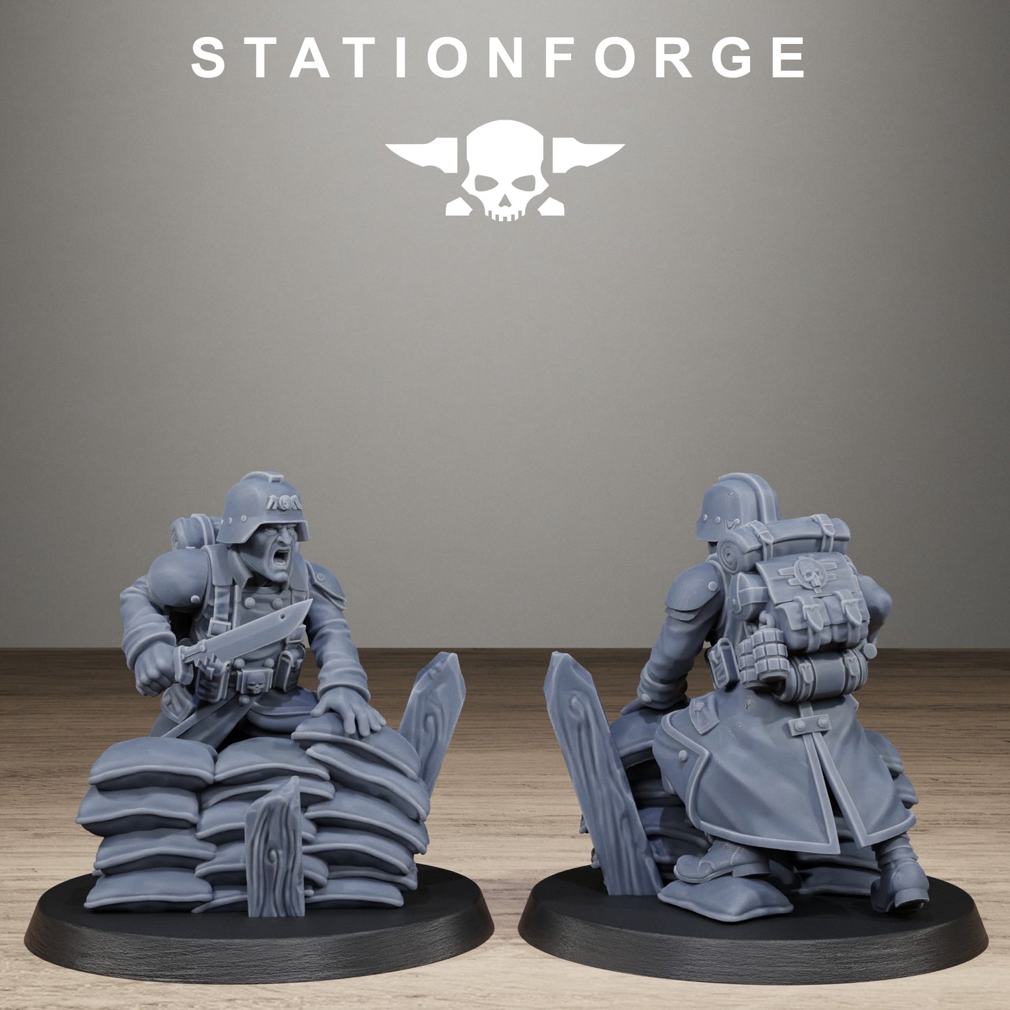 GrimGuard Trench Raiders – Set of 10 | Resin Miniatures