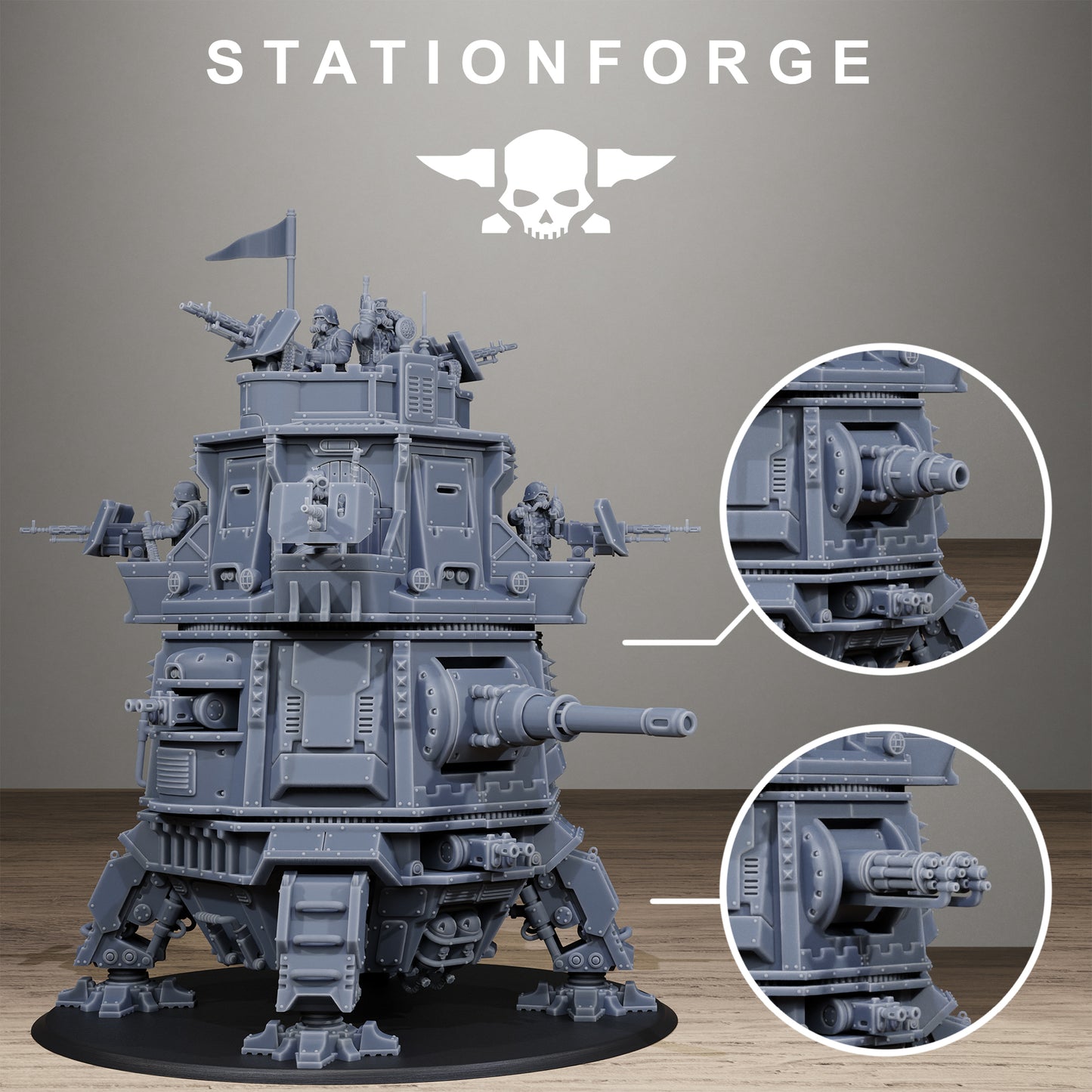 GrimGuard Tower Tank | 119-Part Expert Resin Kit