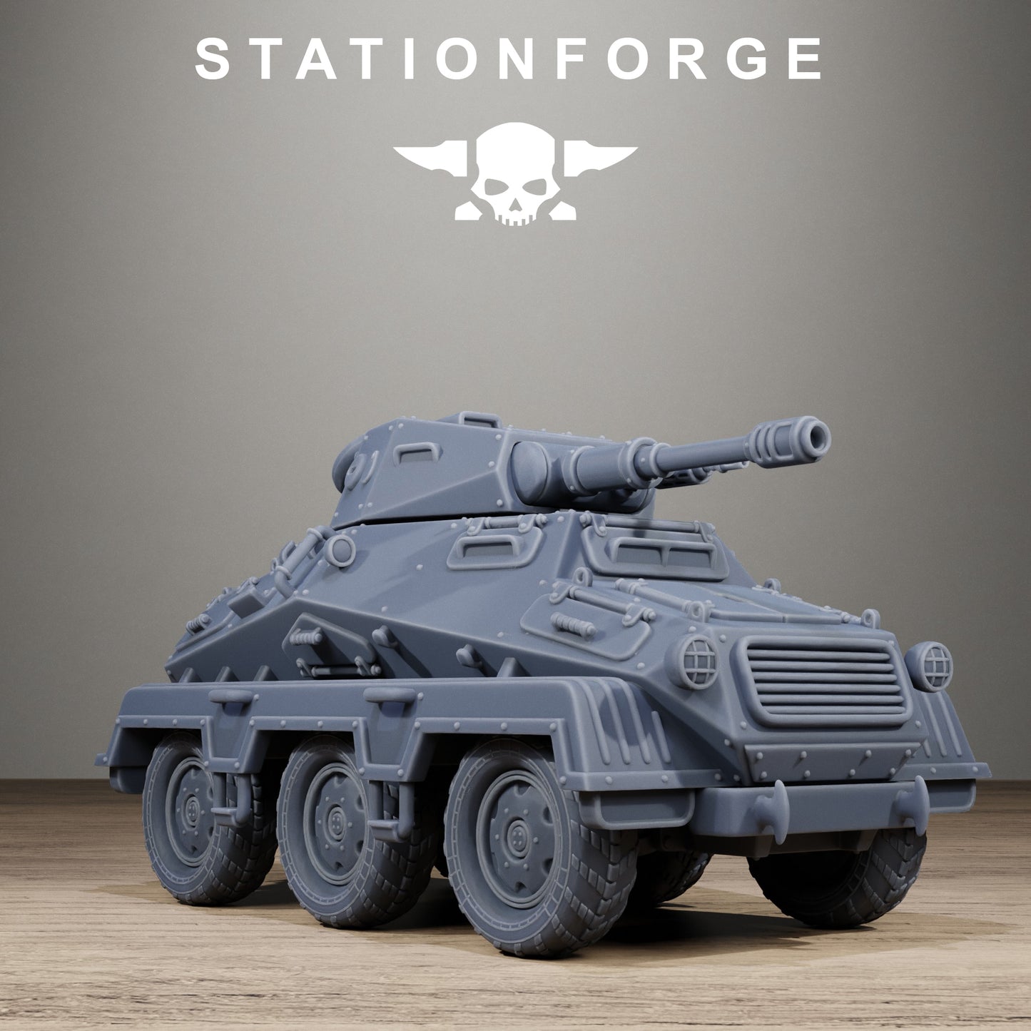 GrimGuard Iron Tank with Crew | Resin Miniature Kit