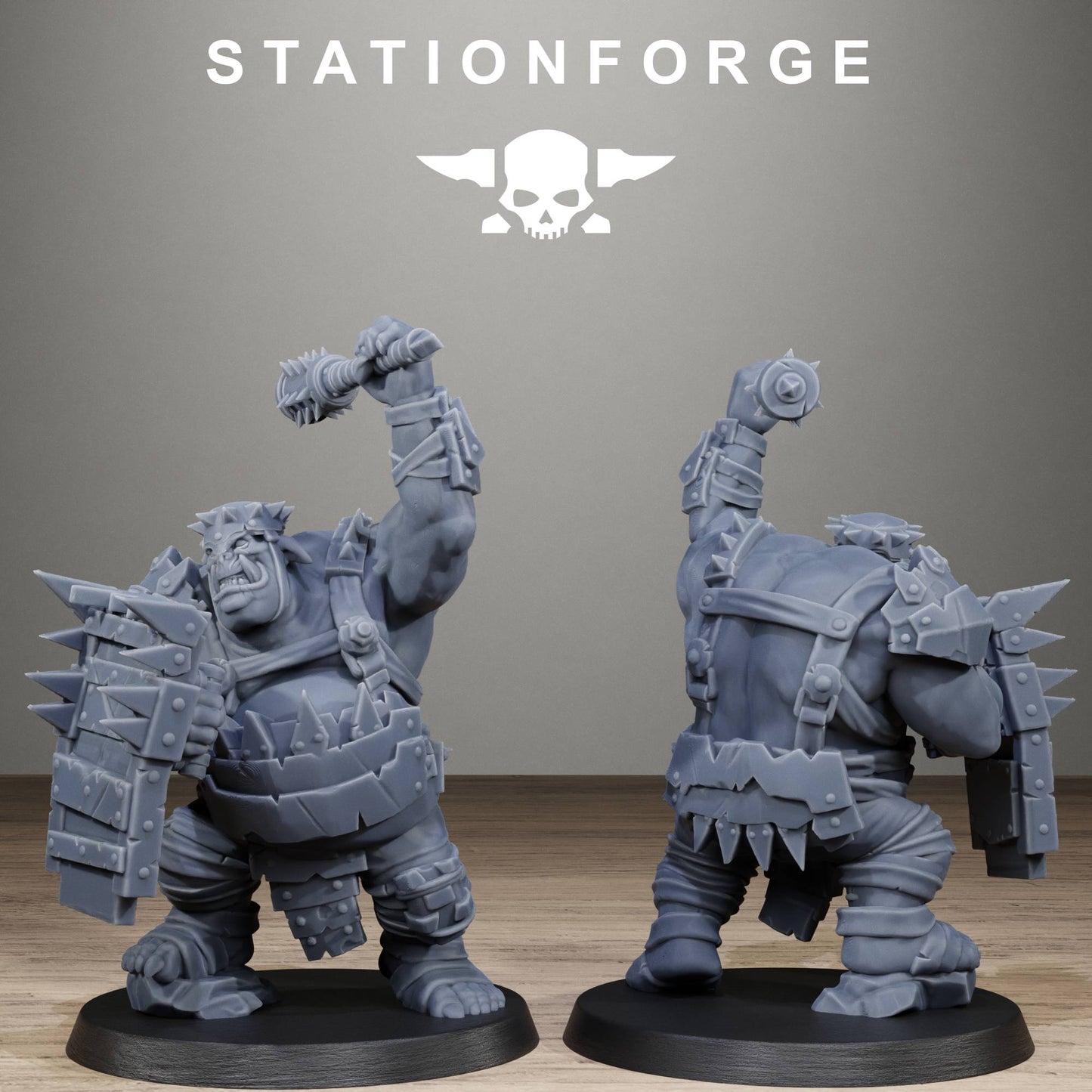Orkaz Belly Bustas Infantry Resin Miniature Squad by StationForge | 10 Large Sci-Fi Miniatures