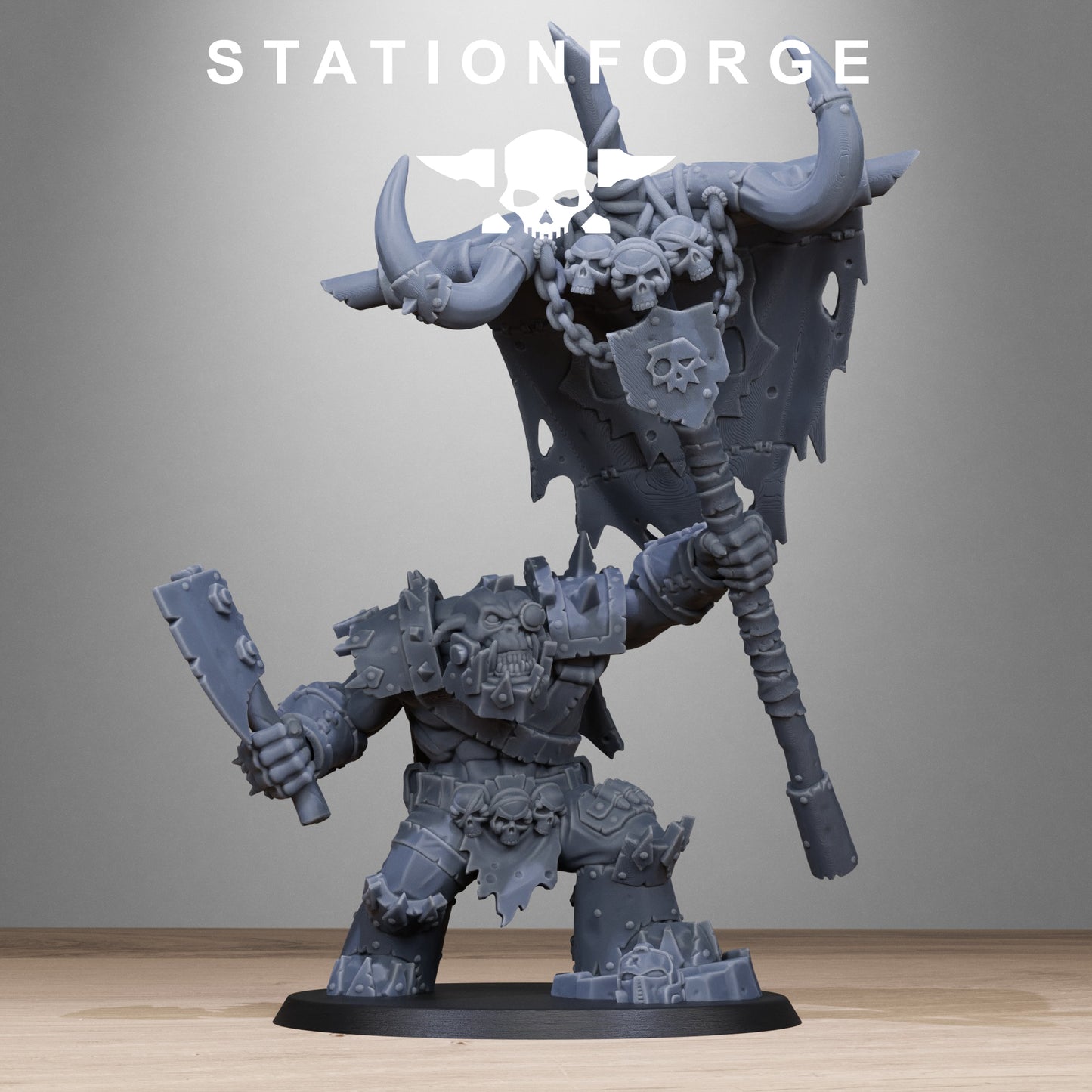 Orkaz Bearer Boss | Multipart Resin Miniature