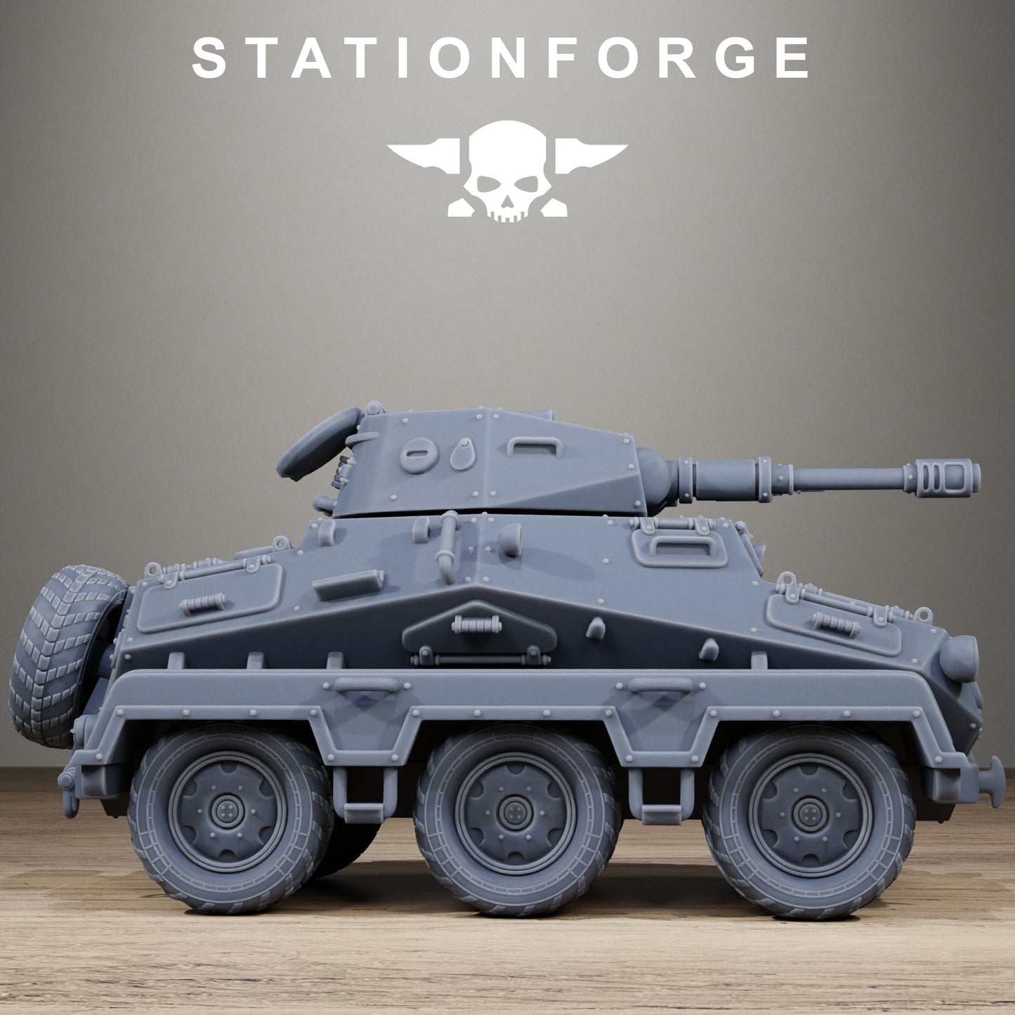 GrimGuard Iron Tank with Crew | Resin Miniature Kit