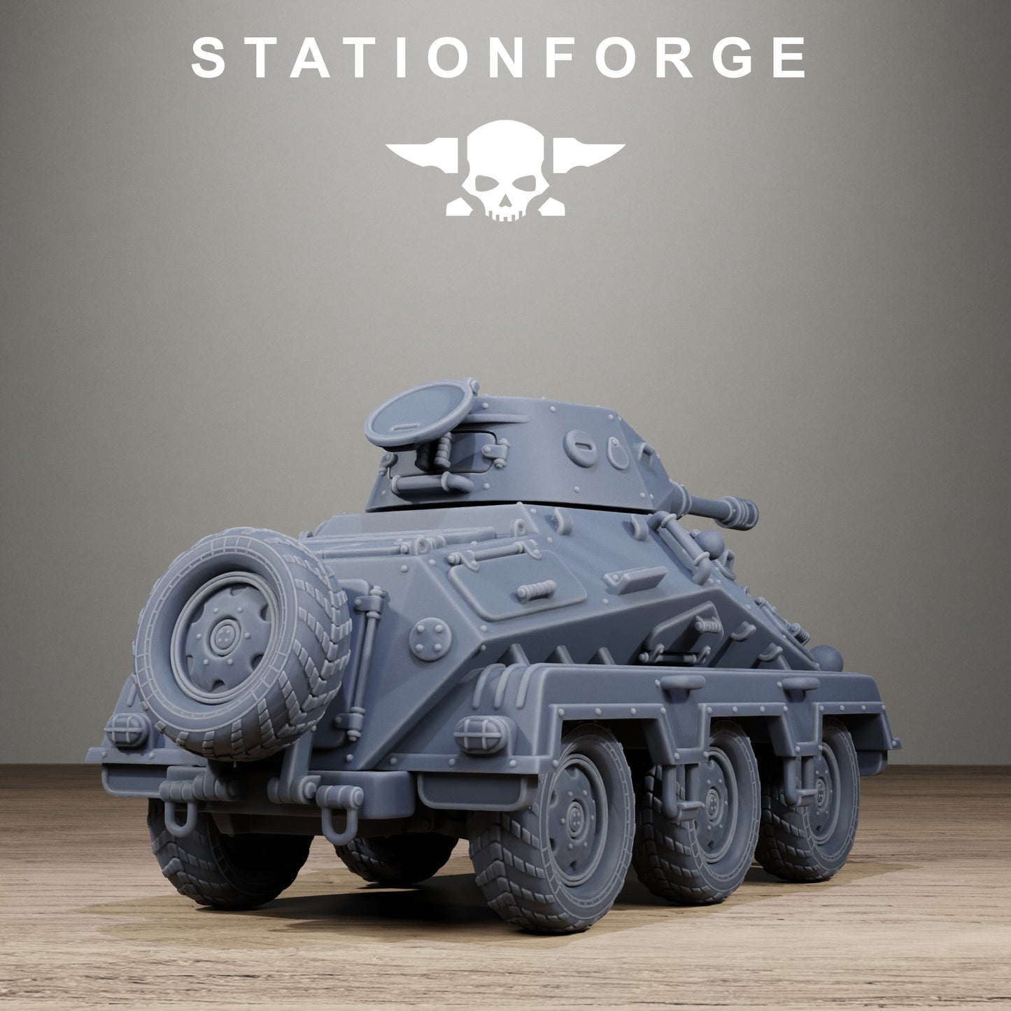 GrimGuard Iron Tank with Crew | Resin Miniature Kit