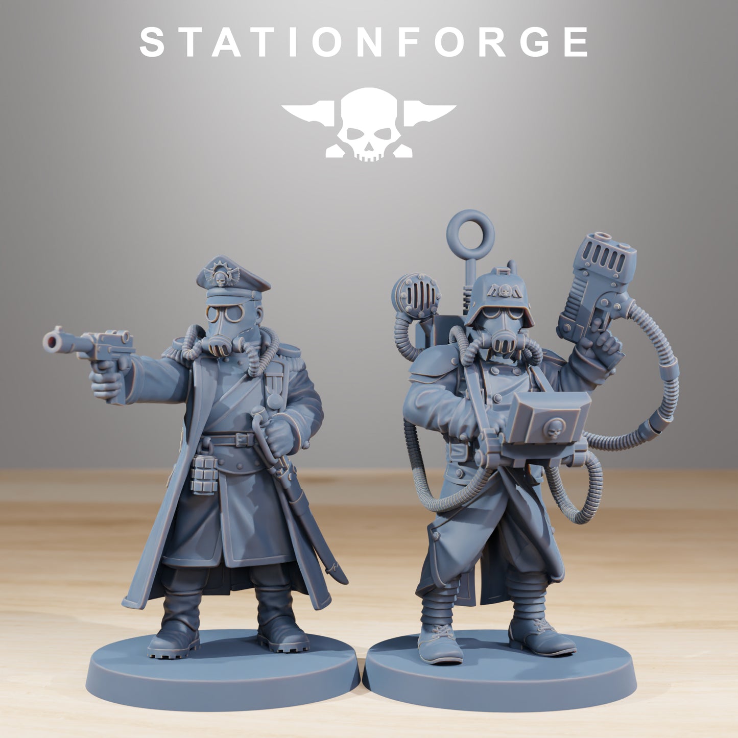 GrimGuard Combatants – Set of 10 | Resin Miniatures