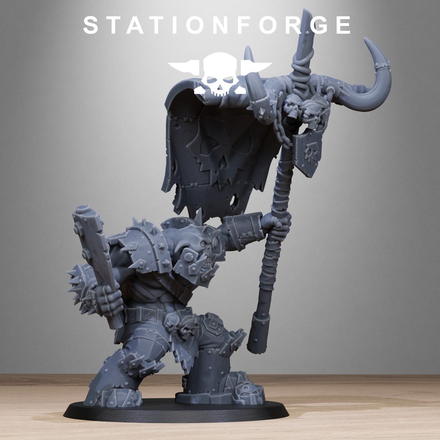 Orkaz Bearer Boss | Multipart Resin Miniature