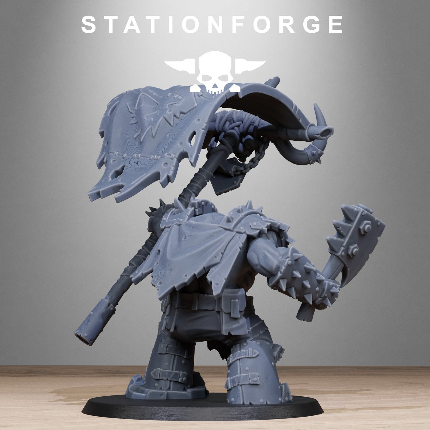 Orkaz Bearer Boss | Multipart Resin Miniature