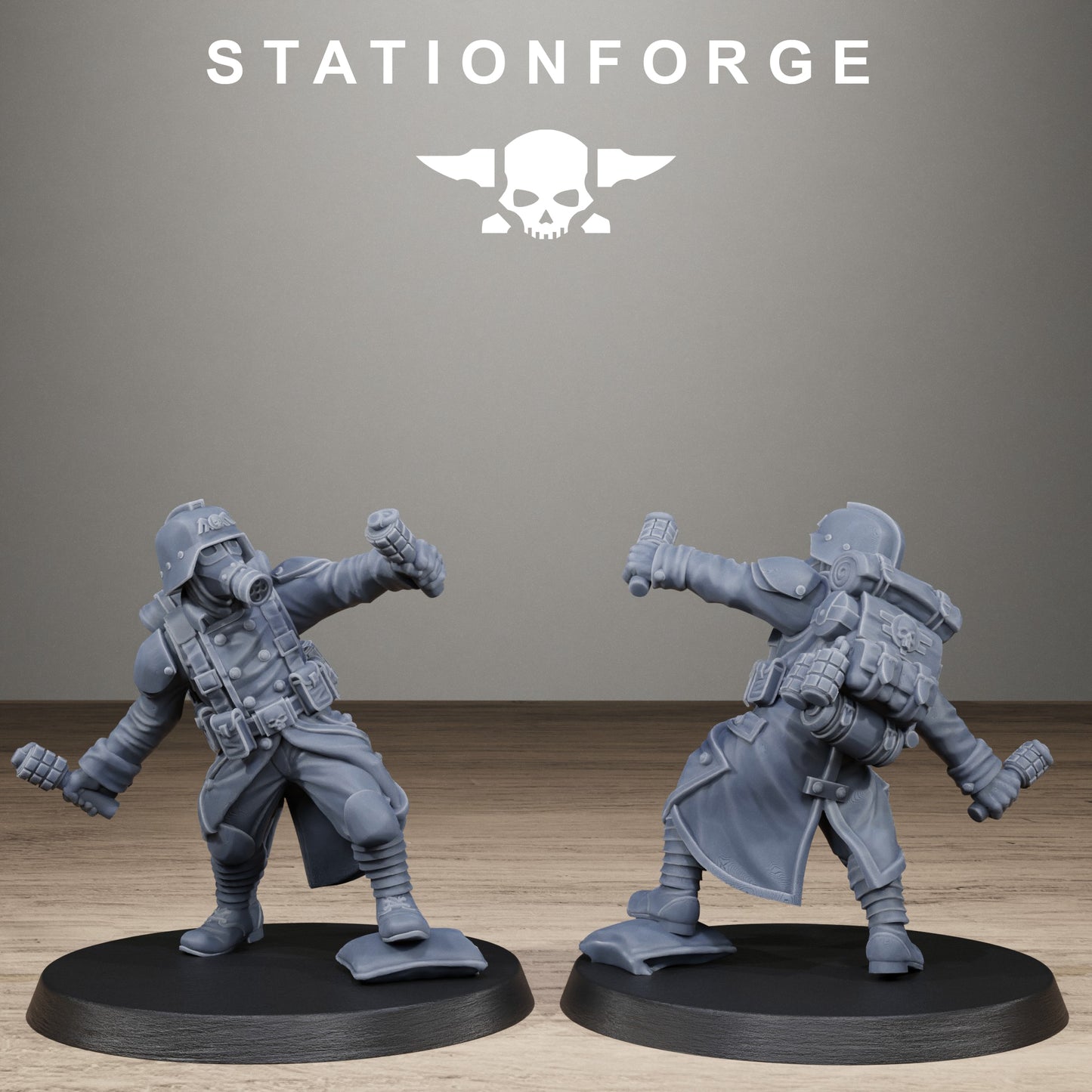 GrimGuard Trench Raiders – Set of 10 | Resin Miniatures
