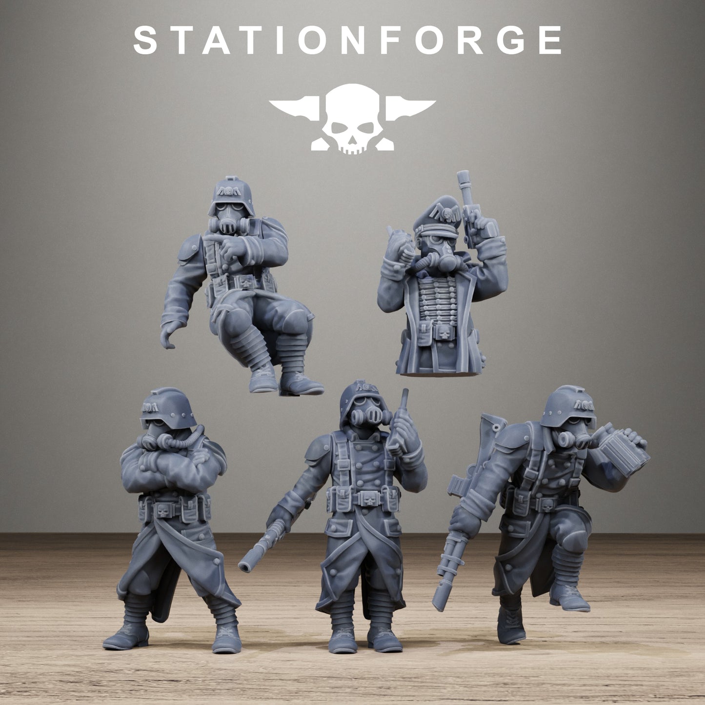 GrimGuard Iron Tank with Crew | Resin Miniature Kit