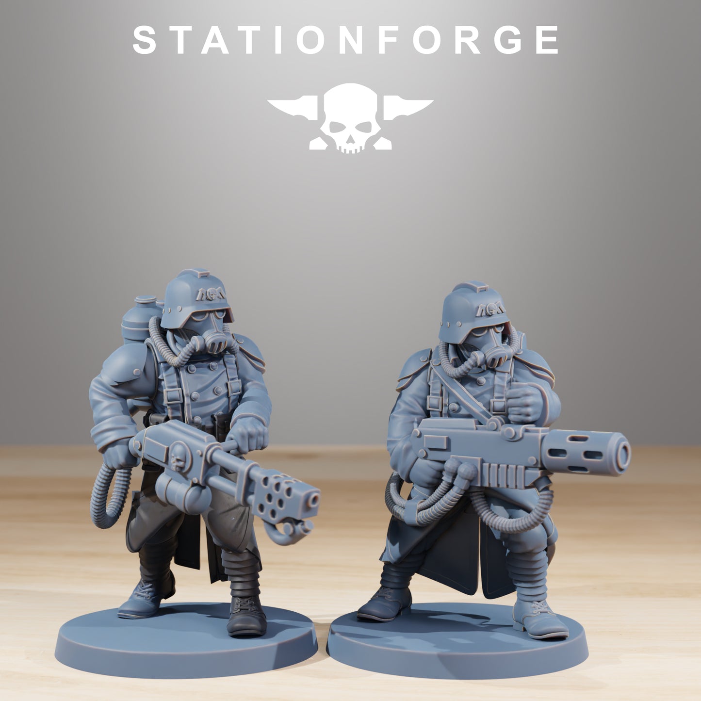 GrimGuard Combatants – Set of 10 | Resin Miniatures