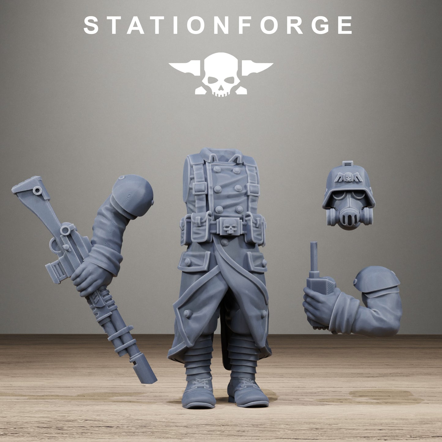 GrimGuard Iron Tank with Crew | Resin Miniature Kit