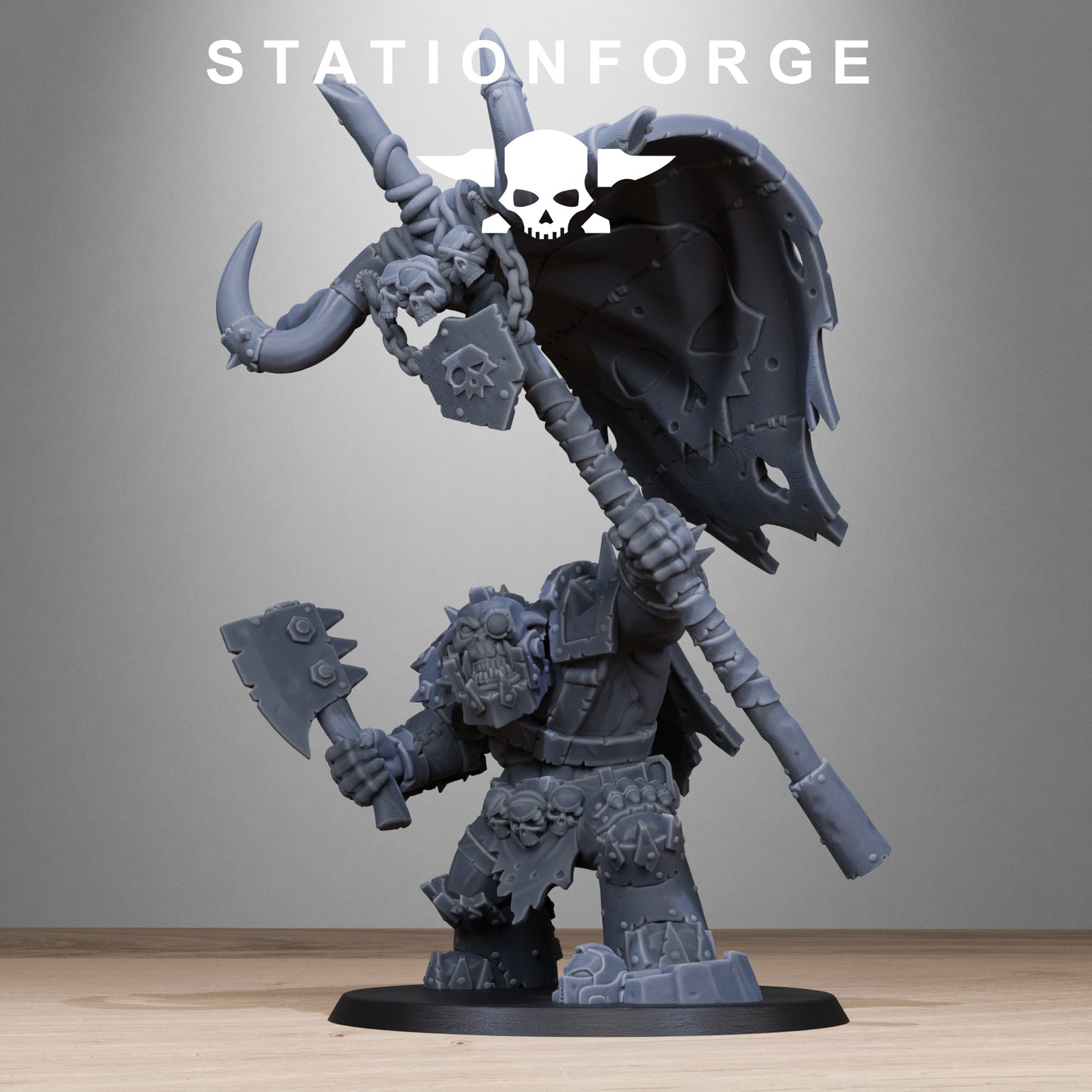 Orkaz Bearer Boss | Multipart Resin Miniature