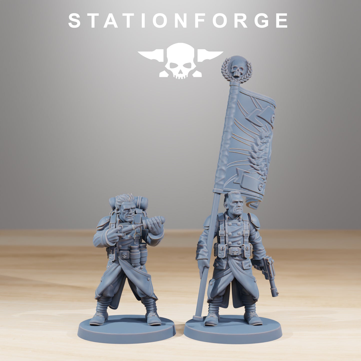 GrimGuard Combatants – Set of 10 | Resin Miniatures