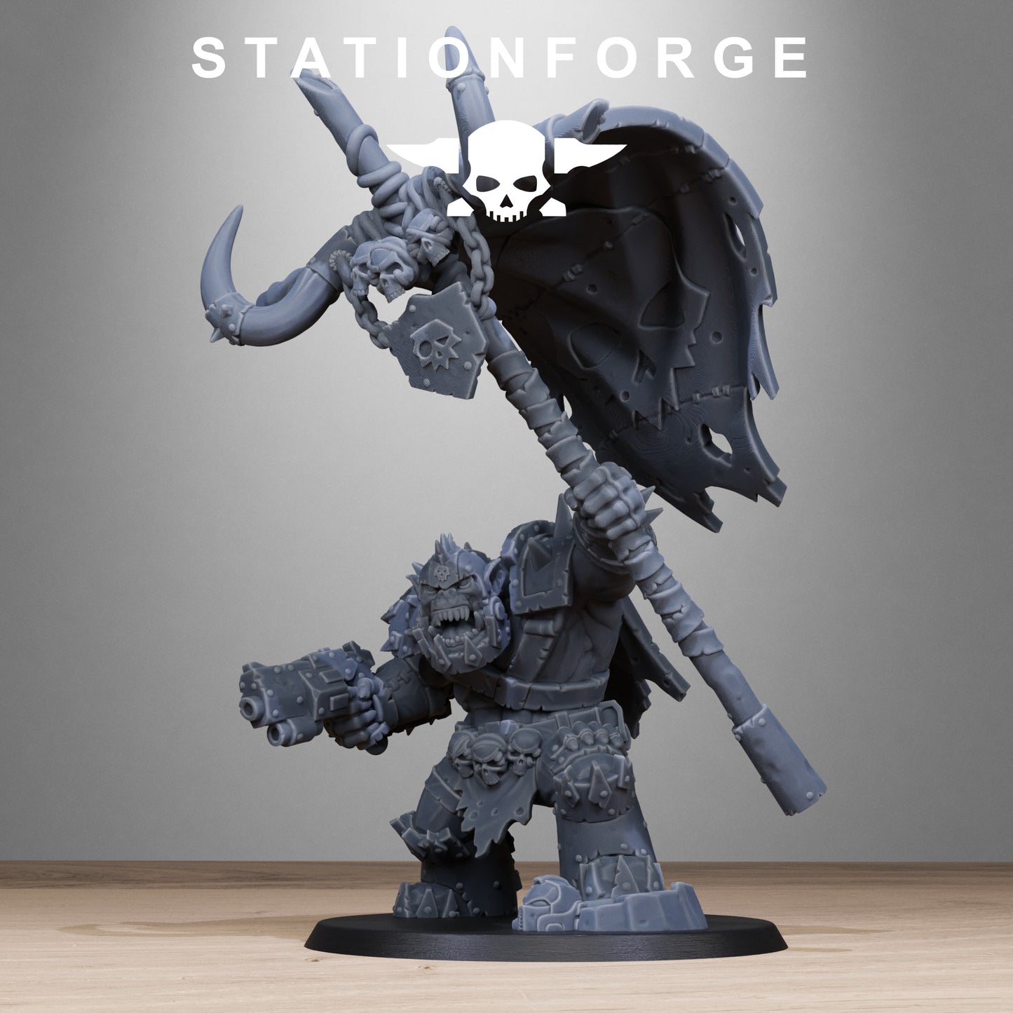 Orkaz Bearer Boss | Multipart Resin Miniature
