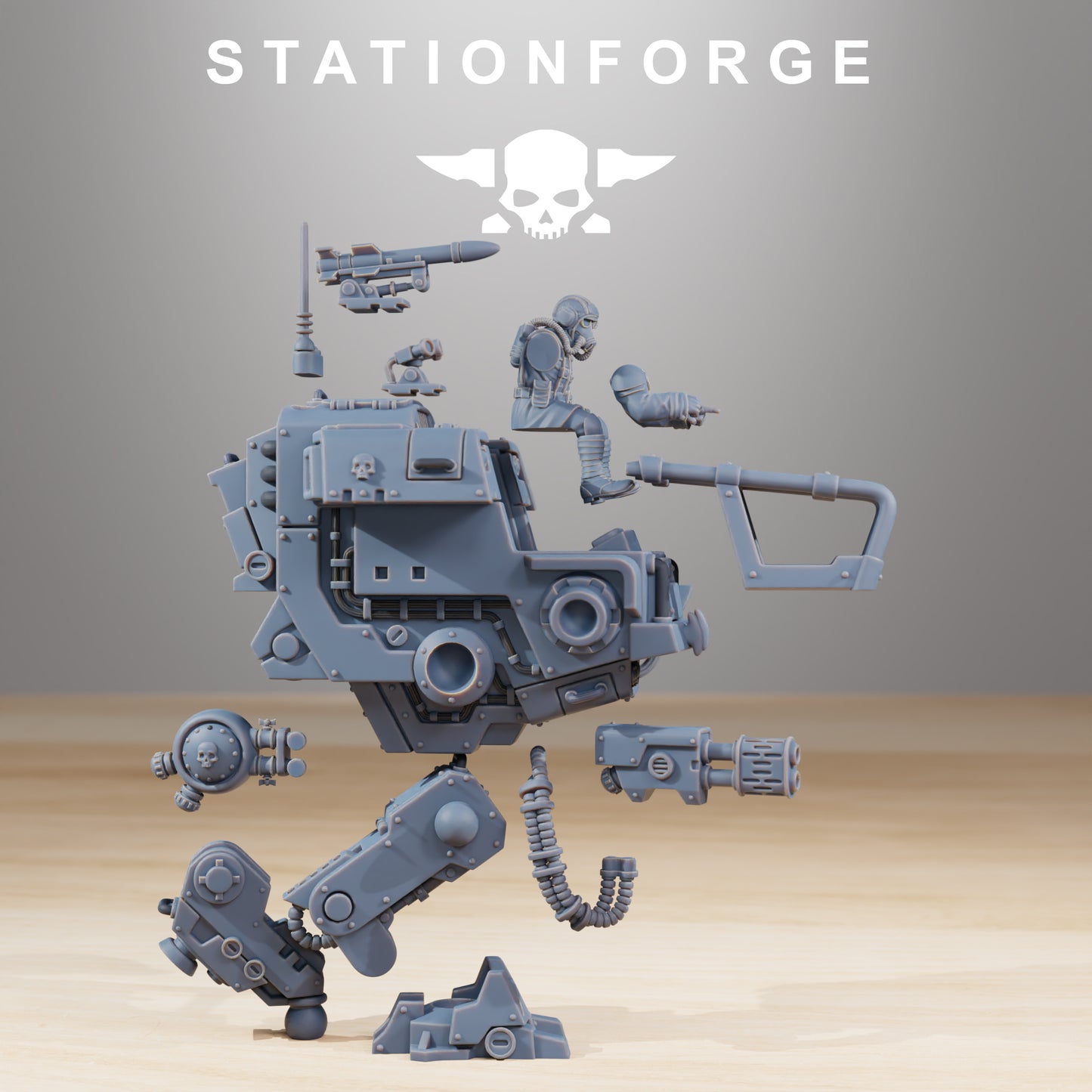 GrimGuard Walker Mk1 | Multipart Resin Walker Kit