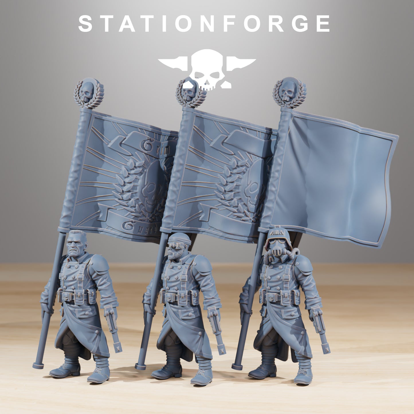 GrimGuard Combatants – Set of 10 | Resin Miniatures